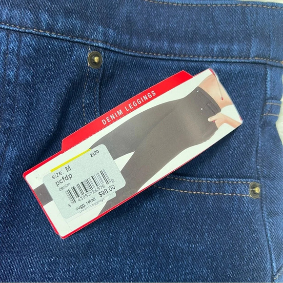New SPANX Ready-to-Wow Denim Leggings Pacific Depth NWT Business Casual Medium - Picture 6 of 13